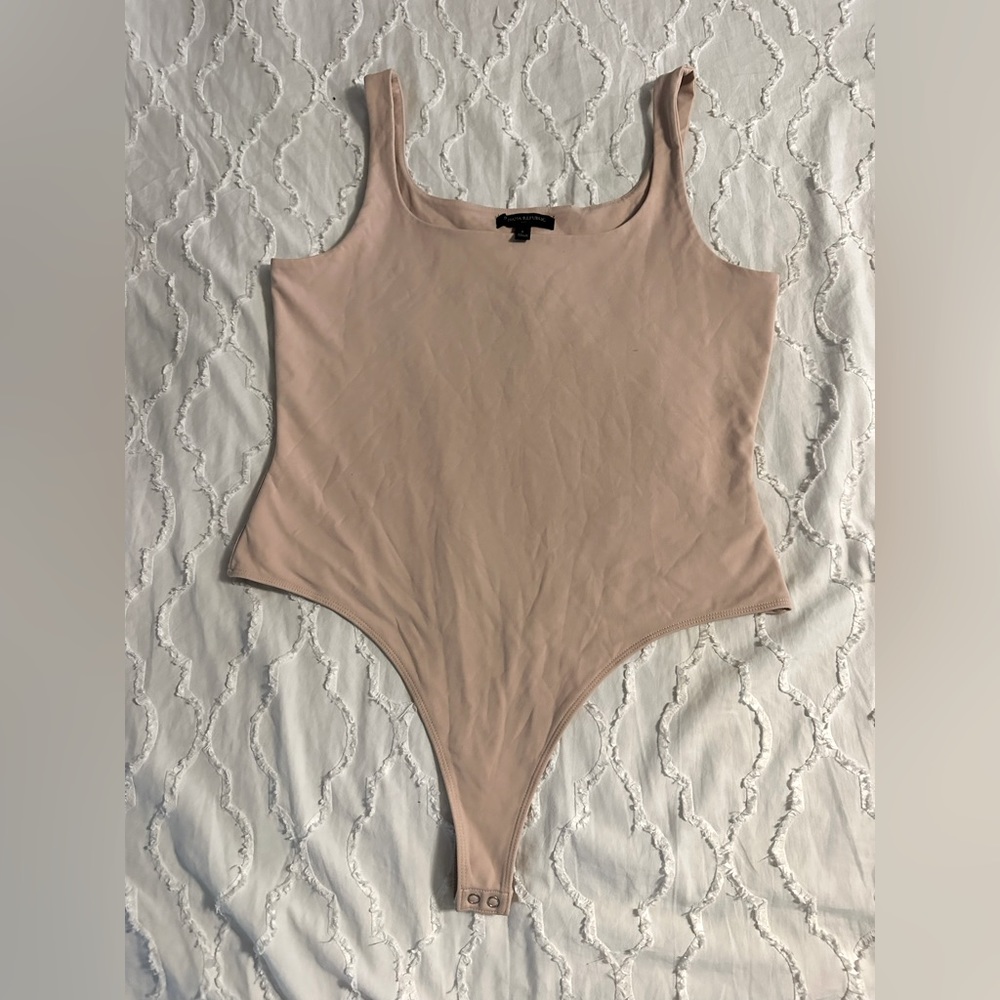 Large, nude color, Banana Republic, bodysuit. Never worn